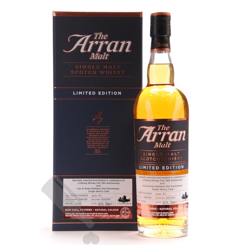 Arran 1997 bottled for 15th Limburg Whisky Fair 700ml (The Whisky Agency)