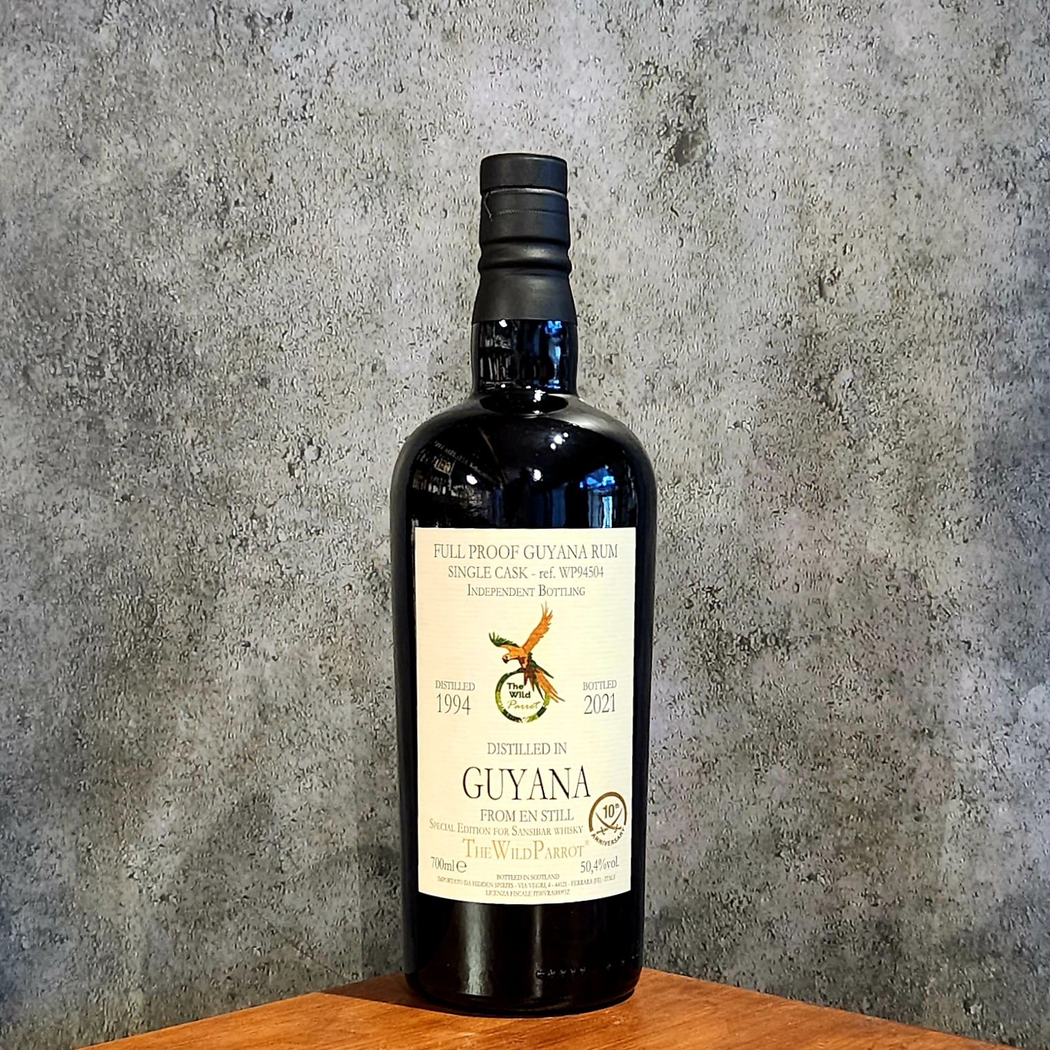 Enmore Guyana Rum 26 Years Old 1994 The Wild Parrot for Sansibar 10th