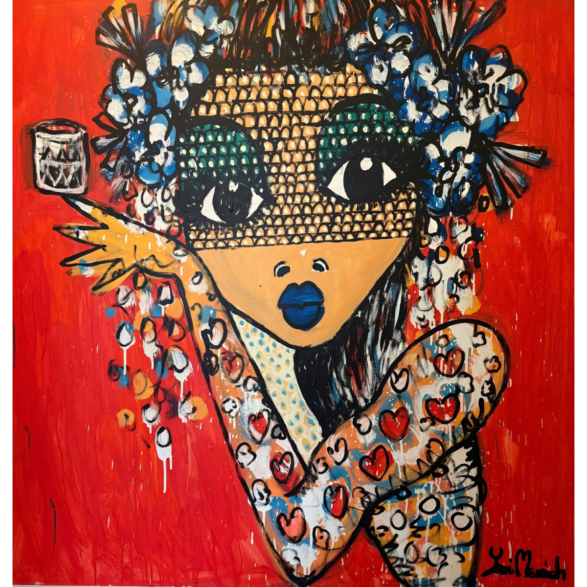 Whisky Girl artwork by Sydney artist Yosi Messiah for Chichibu Australia Edition 2026
