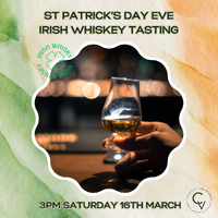 St Patrick's Day Eve Irish Whiskey Tasting